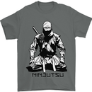 Ninjitsu A Ninja MMA Mixed Martial Arts Mens T-Shirt 100% Cotton Charcoal