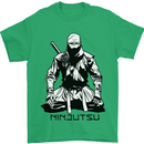 Ninjitsu A Ninja MMA Mixed Martial Arts Mens T-Shirt 100% Cotton Irish Green