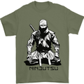 Ninjitsu A Ninja MMA Mixed Martial Arts Mens T-Shirt 100% Cotton Military Green