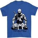 Ninjitsu A Ninja MMA Mixed Martial Arts Mens T-Shirt 100% Cotton Royal Blue