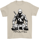 Ninjitsu A Ninja MMA Mixed Martial Arts Mens T-Shirt 100% Cotton Sand