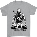 Ninjitsu A Ninja MMA Mixed Martial Arts Mens T-Shirt 100% Cotton Sports Grey