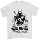 Ninjitsu A Ninja MMA Mixed Martial Arts Mens T-Shirt 100% Cotton White