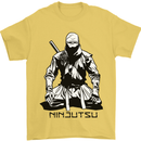 Ninjitsu A Ninja MMA Mixed Martial Arts Mens T-Shirt 100% Cotton Yellow