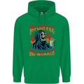 No Coffee No Work Funny Skull Grim Reaper Childrens Kids Hoodie Irish Green