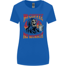 No Coffee No Work Funny Skull Grim Reaper Womens Wider Cut T-Shirt Royal Blue