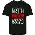 No Days Off Gym Bodybuilding Training Top Mens Cotton T-Shirt Tee Top Black