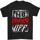 No Days Off Gym Bodybuilding Training Top Mens T-Shirt Cotton Gildan Black
