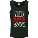 No Days Off Gym Bodybuilding Training Top Mens Vest Tank Top Black