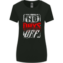 No Days Off Gym Bodybuilding Training Top Womens Wider Cut T-Shirt Black