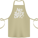 No Days Off Gym Training Top Bodybuilding Cotton Apron 100% Organic Khaki