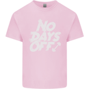 No Days Off Gym Training Top Bodybuilding Mens Cotton T-Shirt Tee Top Light Pink