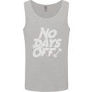 No Days Off Gym Training Top Bodybuilding Mens Vest Tank Top Sports Grey