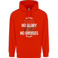 No Floor Burns No Glory Basketball Childrens Kids Hoodie Bright Red