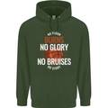 No Floor Burns No Glory Basketball Childrens Kids Hoodie Forest Green