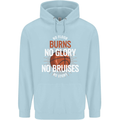 No Floor Burns No Glory Basketball Childrens Kids Hoodie Light Blue