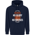 No Floor Burns No Glory Basketball Childrens Kids Hoodie Navy Blue