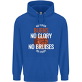 No Floor Burns No Glory Basketball Childrens Kids Hoodie Royal Blue