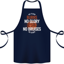No Floor Burns No Glory Basketball Cotton Apron 100% Organic Navy Blue