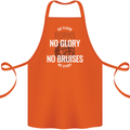 No Floor Burns No Glory Basketball Cotton Apron 100% Organic Orange