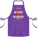 No Floor Burns No Glory Basketball Cotton Apron 100% Organic Purple