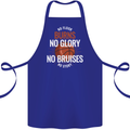 No Floor Burns No Glory Basketball Cotton Apron 100% Organic Royal Blue