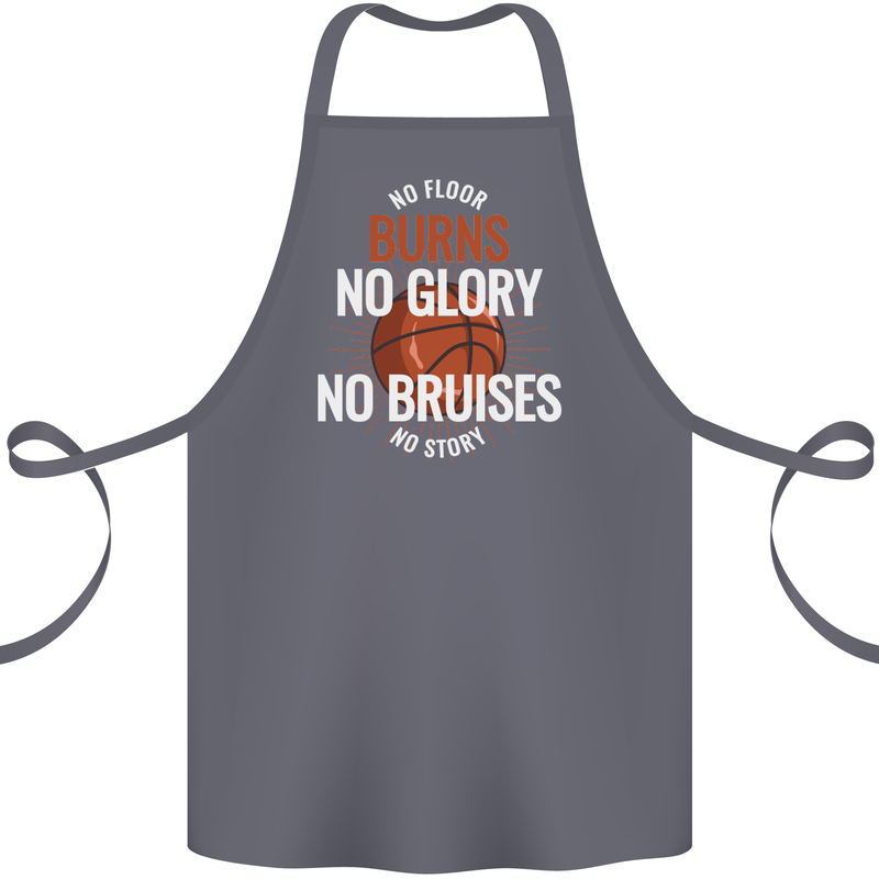 No Floor Burns No Glory Basketball Cotton Apron 100% Organic Steel