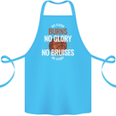 No Floor Burns No Glory Basketball Cotton Apron 100% Organic Turquoise