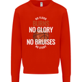No Floor Burns No Glory Basketball Kids Sweatshirt Jumper Bright Red