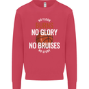 No Floor Burns No Glory Basketball Kids Sweatshirt Jumper Heliconia