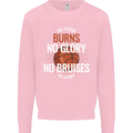 No Floor Burns No Glory Basketball Kids Sweatshirt Jumper Light Pink