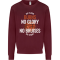 No Floor Burns No Glory Basketball Kids Sweatshirt Jumper Maroon