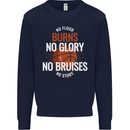 No Floor Burns No Glory Basketball Kids Sweatshirt Jumper Navy Blue
