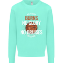 No Floor Burns No Glory Basketball Kids Sweatshirt Jumper Peppermint