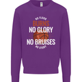No Floor Burns No Glory Basketball Kids Sweatshirt Jumper Purple
