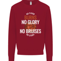 No Floor Burns No Glory Basketball Kids Sweatshirt Jumper Red