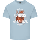 No Floor Burns No Glory Basketball Kids T-Shirt Childrens Light Blue