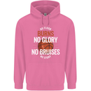 No Floor Burns No Glory Basketball Mens 80% Cotton Hoodie Azelea