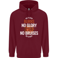 No Floor Burns No Glory Basketball Mens 80% Cotton Hoodie Maroon