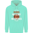 No Floor Burns No Glory Basketball Mens 80% Cotton Hoodie Peppermint
