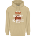 No Floor Burns No Glory Basketball Mens 80% Cotton Hoodie Sand