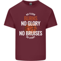No Floor Burns No Glory Basketball Mens Cotton T-Shirt Tee Top Maroon