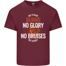 No Floor Burns No Glory Basketball Mens Cotton T-Shirt Tee Top Maroon
