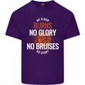 No Floor Burns No Glory Basketball Mens Cotton T-Shirt Tee Top Purple