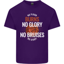 No Floor Burns No Glory Basketball Mens Cotton T-Shirt Tee Top Purple