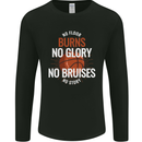 No Floor Burns No Glory Basketball Mens Long Sleeve T-Shirt Black