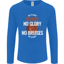 No Floor Burns No Glory Basketball Mens Long Sleeve T-Shirt Royal Blue