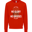 No Floor Burns No Glory Basketball Mens Sweatshirt Jumper Bright Red