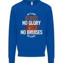 No Floor Burns No Glory Basketball Mens Sweatshirt Jumper Royal Blue