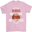 No Floor Burns No Glory Basketball Mens T-Shirt Cotton Gildan Light Pink